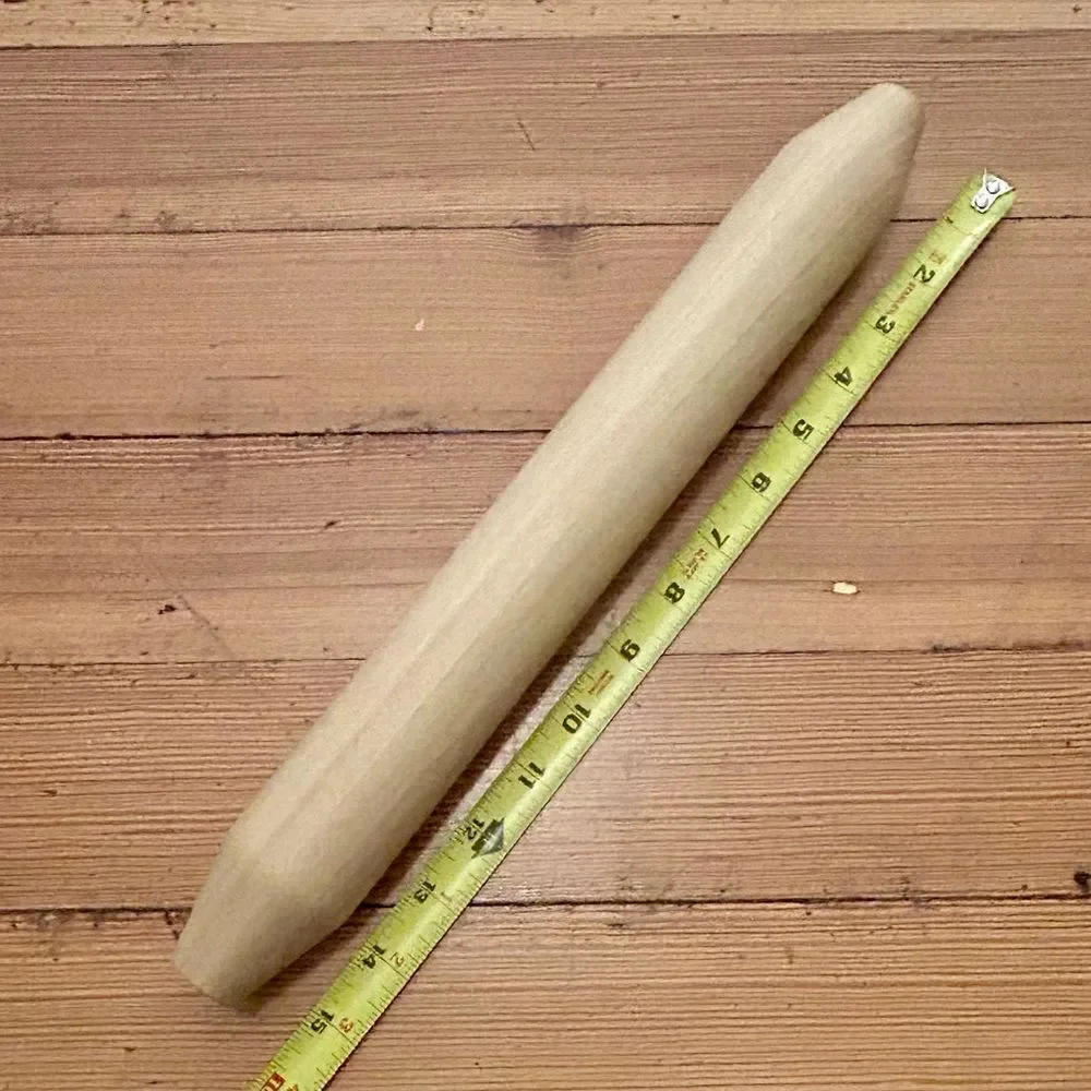 James Taylor Renewals Hand Crafted Poplar Wood French Style Rolling Pin. New.